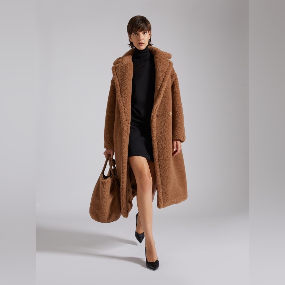 RESERVED: Tailored Teddy Camel Coat - Picture 13 of 14